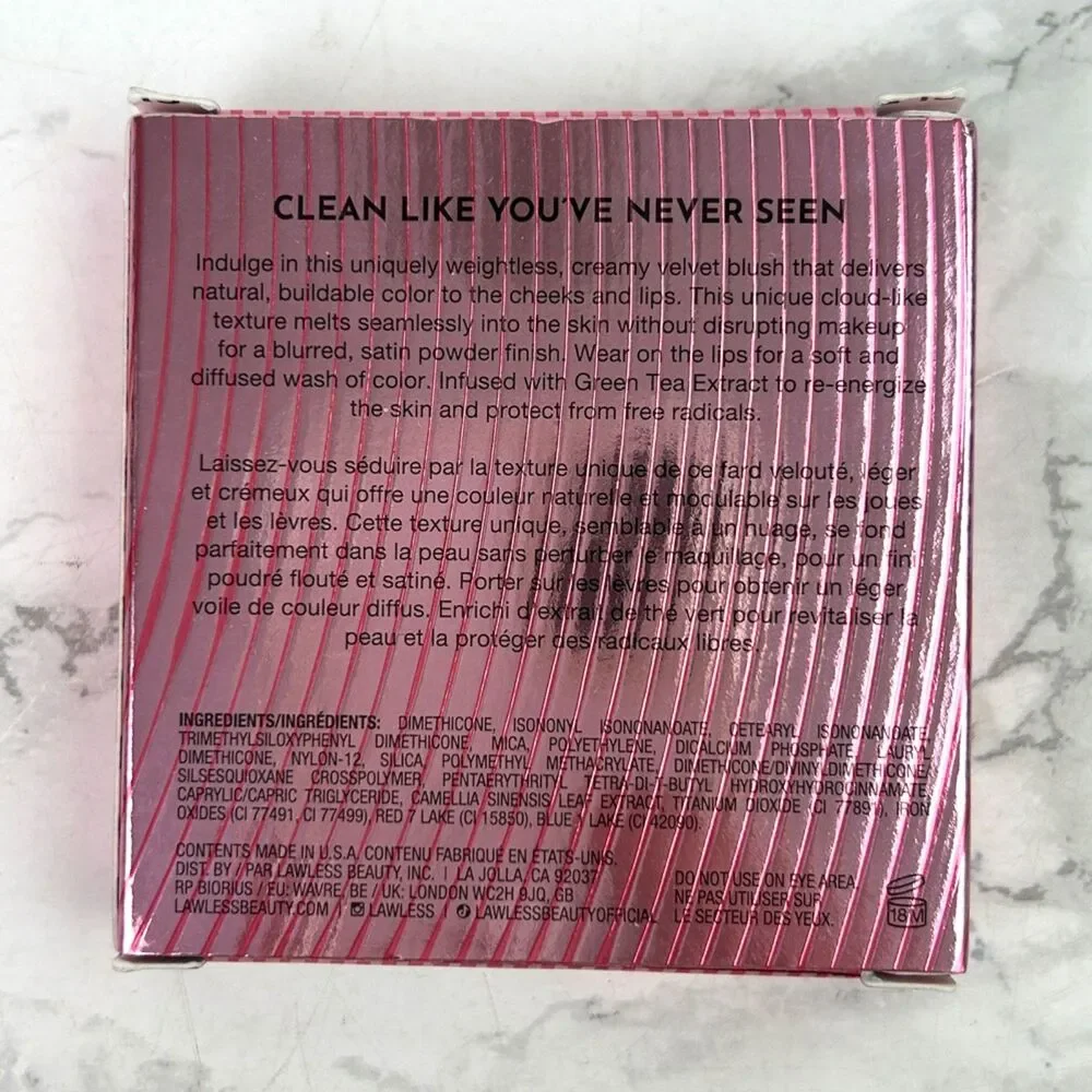 NIB LAWLESS Pinch My Cheeks Soft-Blur Cream Blush in Duchess